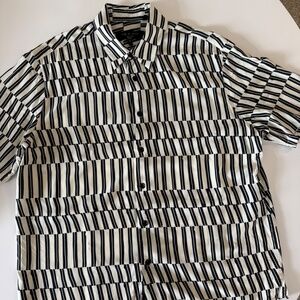 Men's Rag & Bone Short Sleeve Camp Shirt - M